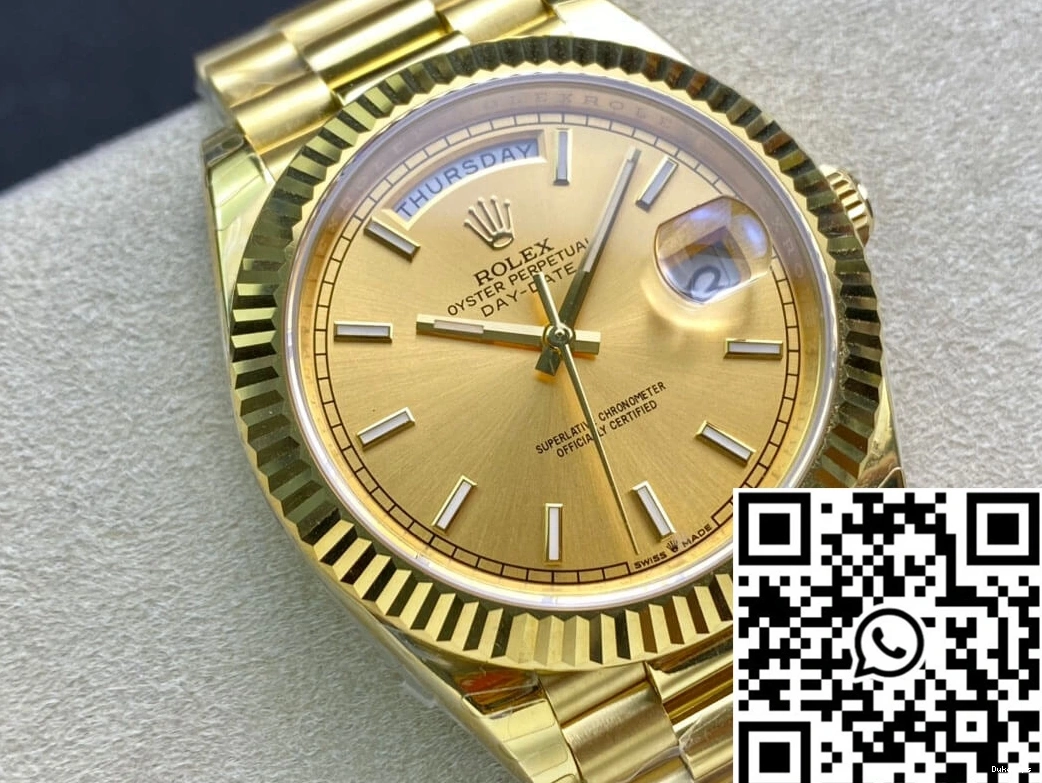Gold M228238-0003 EW Dial Rolex Date Factory Day 40MM Premium 928 0820
